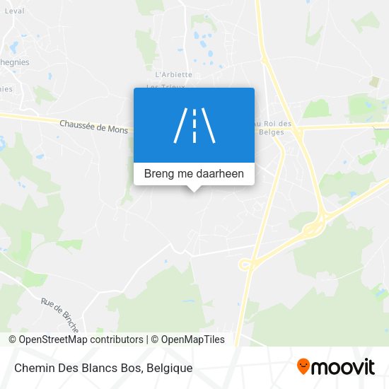 Chemin Des Blancs Bos kaart