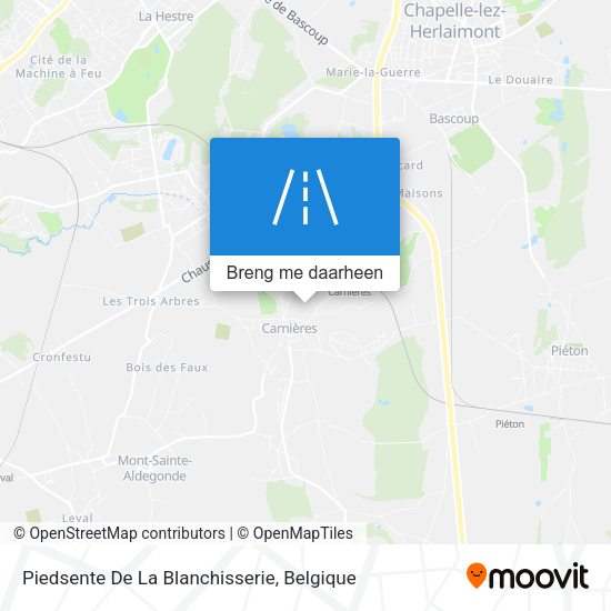 Piedsente De La Blanchisserie kaart