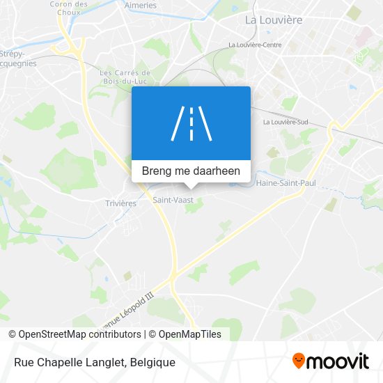 Rue Chapelle Langlet kaart