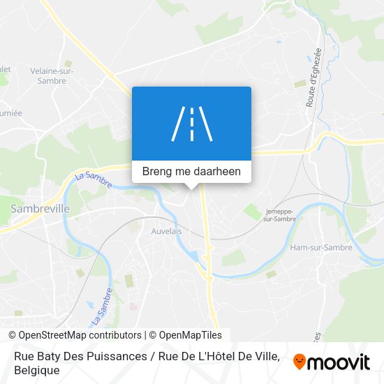 Rue Baty Des Puissances / Rue De L'Hôtel De Ville kaart