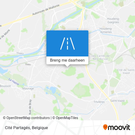 Cité Partagés kaart