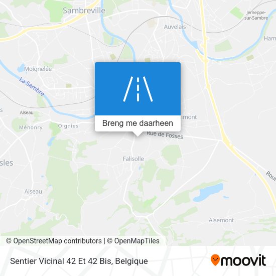 Sentier Vicinal 42 Et 42 Bis kaart