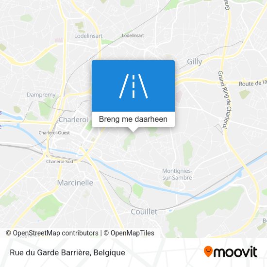 Rue du Garde Barrière kaart