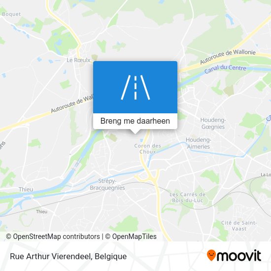 Rue Arthur Vierendeel kaart