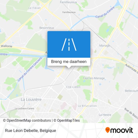 Rue Léon Debelle kaart