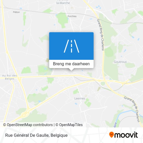 Rue Général De Gaulle kaart