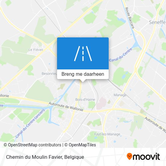 Chemin du Moulin Favier kaart