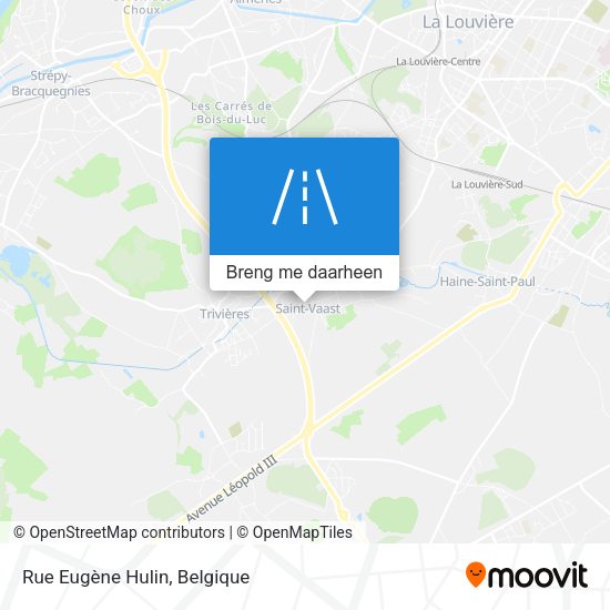 Rue Eugène Hulin kaart