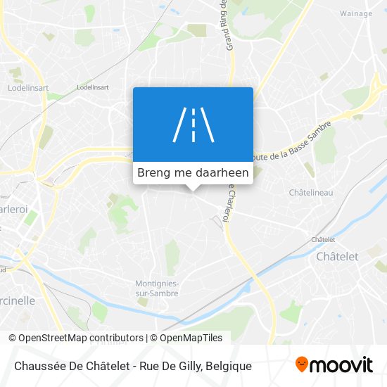 Chaussée De Châtelet - Rue De Gilly kaart