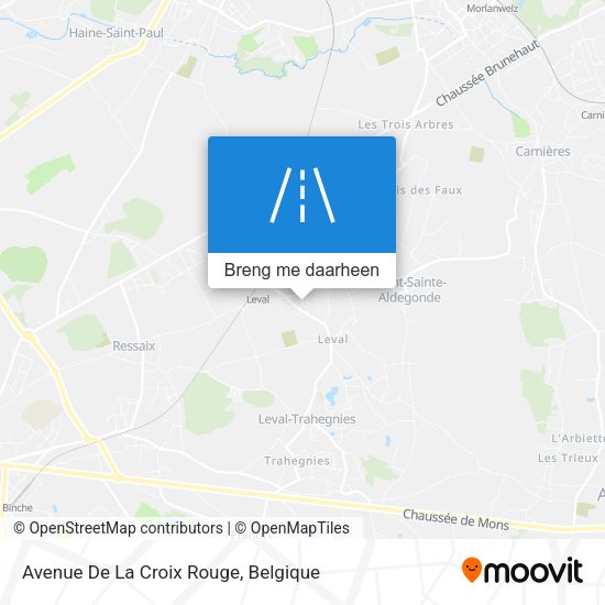 Avenue De La Croix Rouge kaart