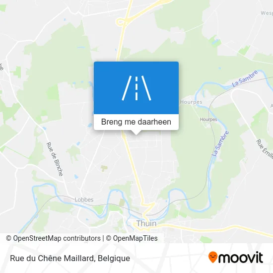 Rue du Chêne Maillard kaart