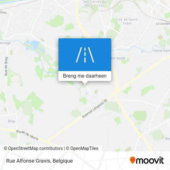 Rue Alfonse Gravis kaart