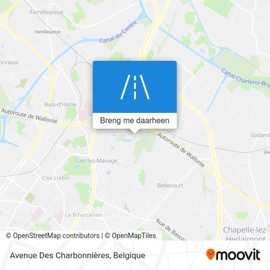 Avenue Des Charbonnières kaart