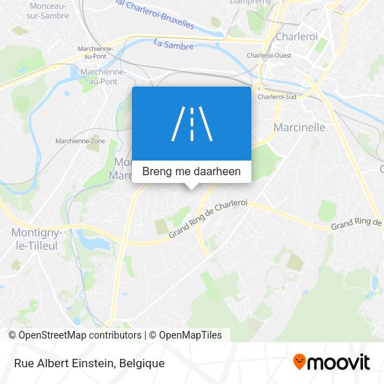 Rue Albert Einstein kaart