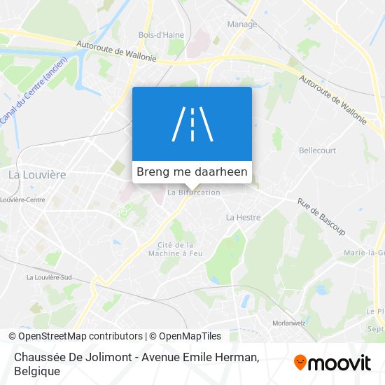 Chaussée De Jolimont - Avenue Emile Herman kaart