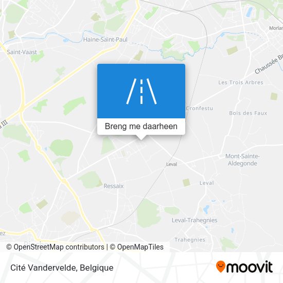 Cité Vandervelde kaart