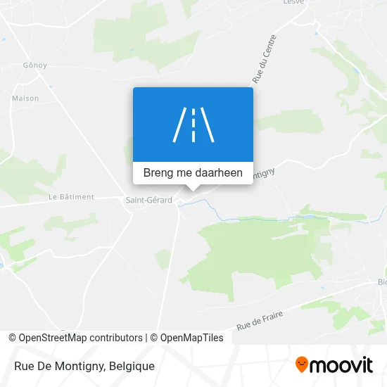 Rue De Montigny kaart