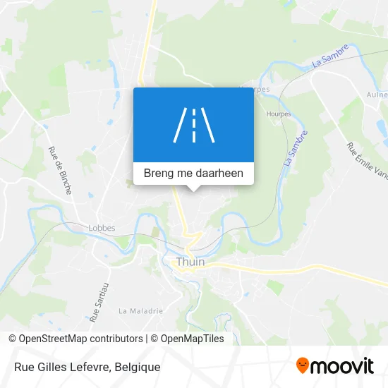 Rue Gilles Lefevre kaart