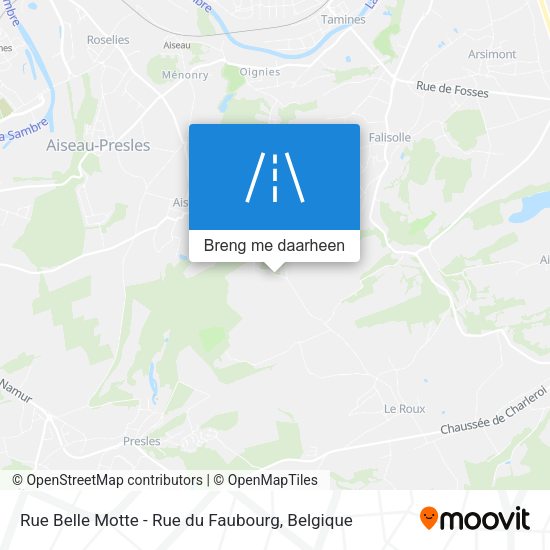 Rue Belle Motte - Rue du Faubourg kaart