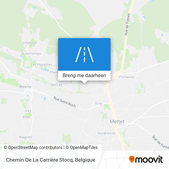 Chemin De La Carrière Stocq kaart
