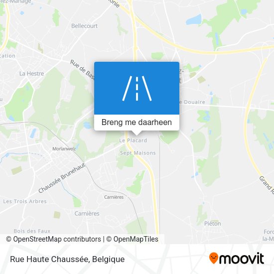 Rue Haute Chaussée kaart