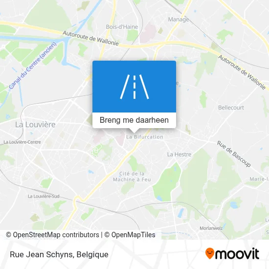 Rue Jean Schyns kaart