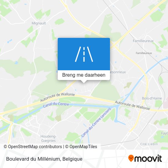 Boulevard du Millénium kaart