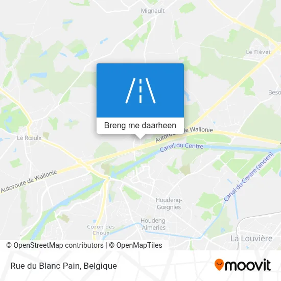 Rue du Blanc Pain kaart