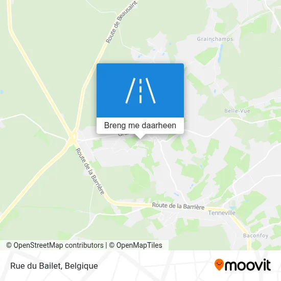 Rue du Bailet kaart