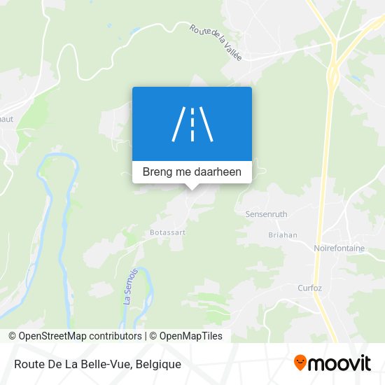 Route De La Belle-Vue kaart