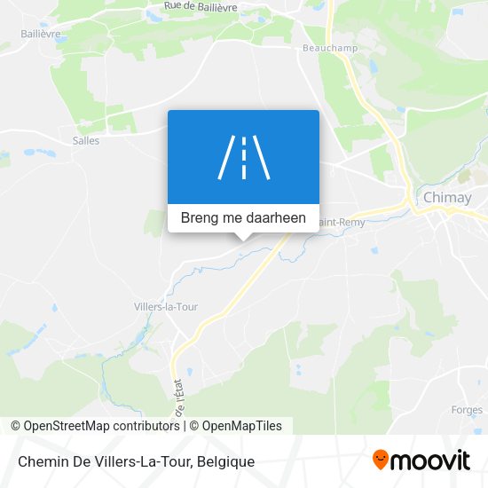 Chemin De Villers-La-Tour kaart