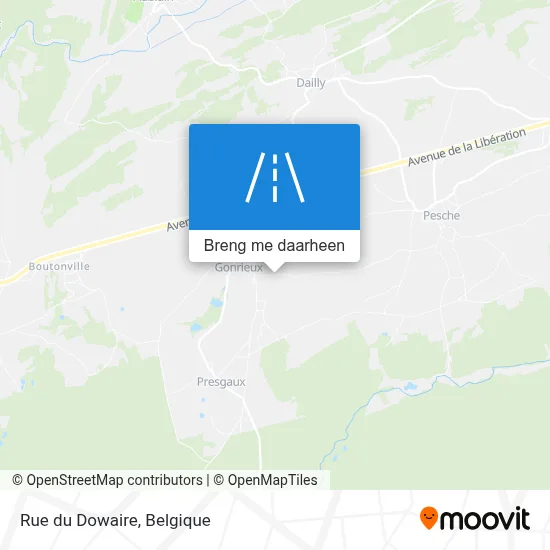 Rue du Dowaire kaart