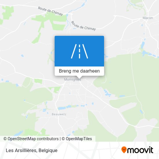 Les Arsillières kaart