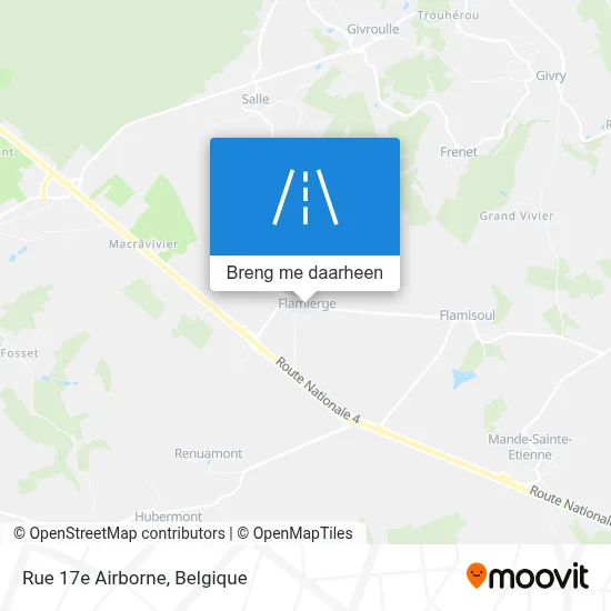 Rue 17e Airborne kaart