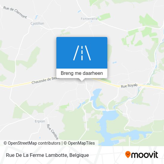 Rue De La Ferme Lambotte kaart