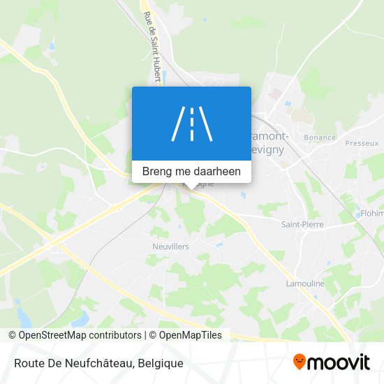 Route De Neufchâteau kaart
