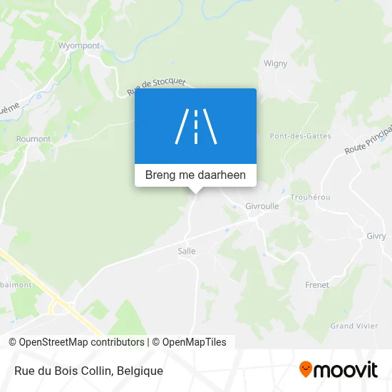 Rue du Bois Collin kaart