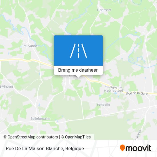 Rue De La Maison Blanche kaart