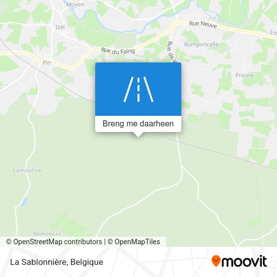 La Sablonnière kaart