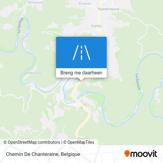Chemin De Chanteraine kaart