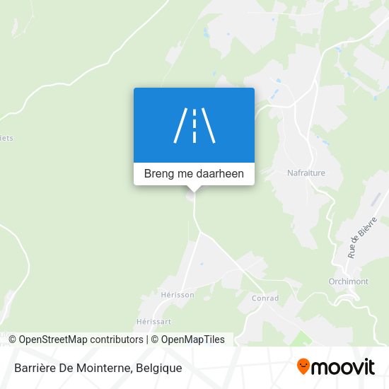 Barrière De Mointerne kaart