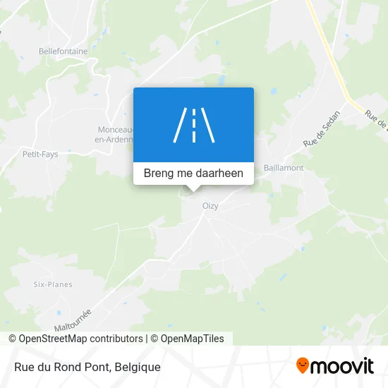 Rue du Rond Pont kaart