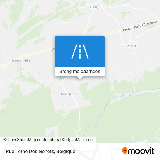 Rue Terne Des Genêts kaart