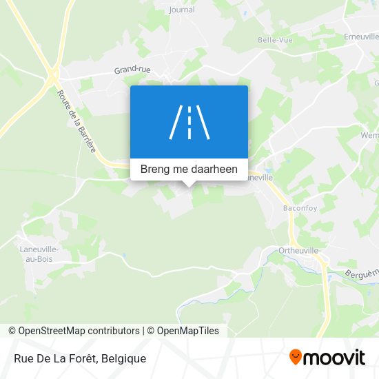 Rue De La Forêt kaart