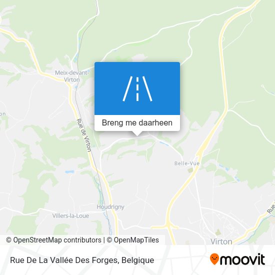 Rue De La Vallée Des Forges kaart