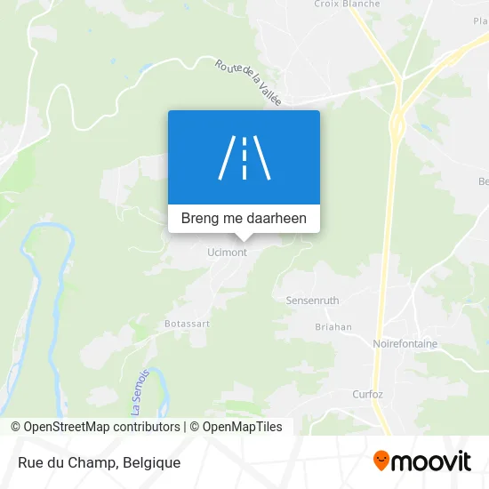 Rue du Champ kaart