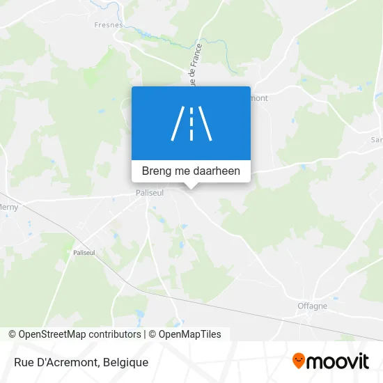 Rue D'Acremont kaart