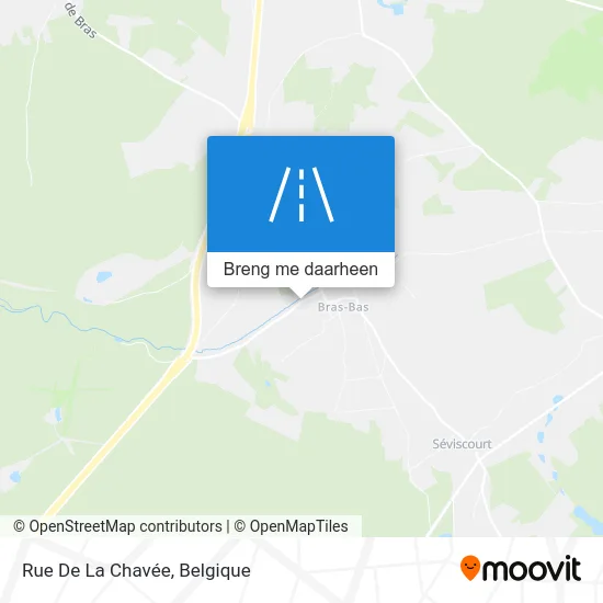 Rue De La Chavée kaart