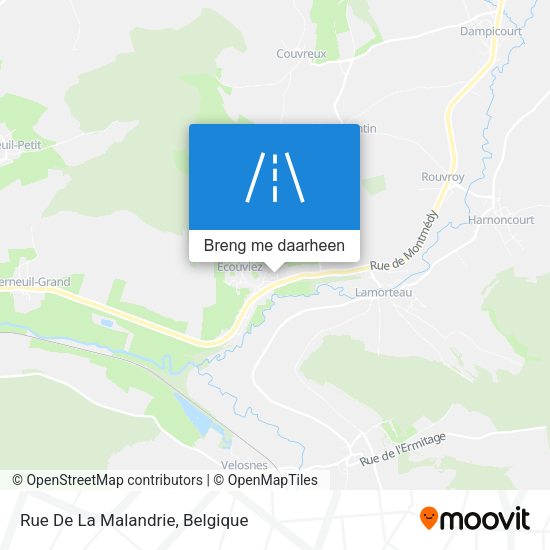 Rue De La Malandrie kaart