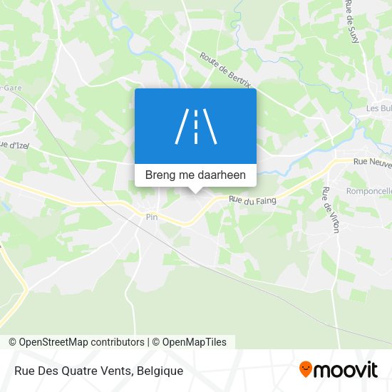 Rue Des Quatre Vents kaart